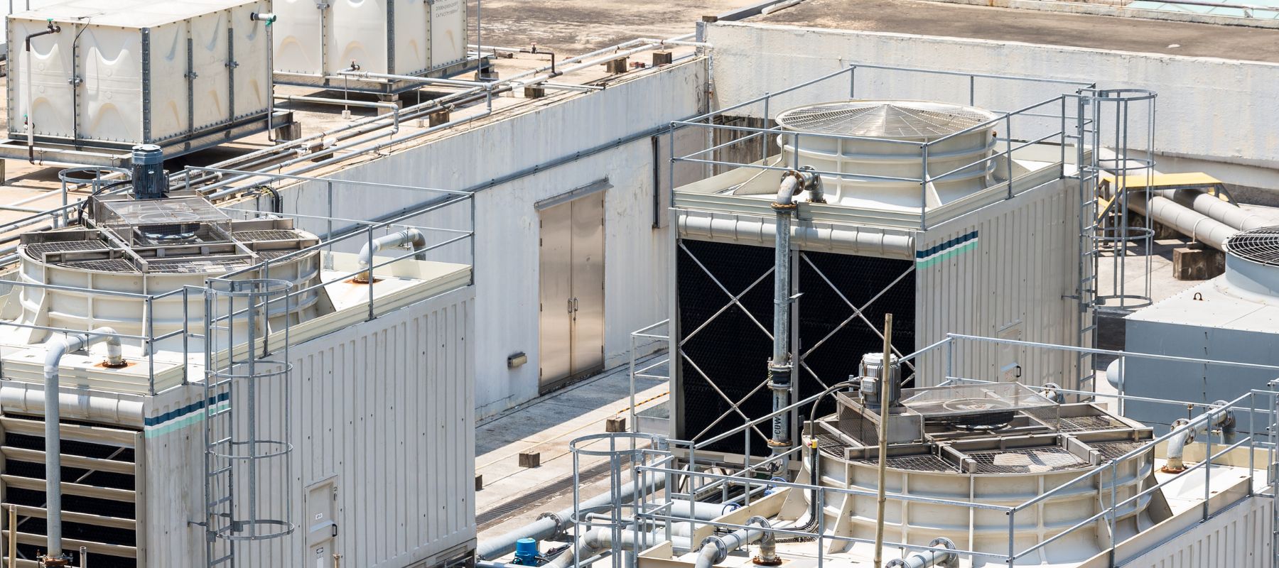 commercial air conditioning units on top of a local farmington business