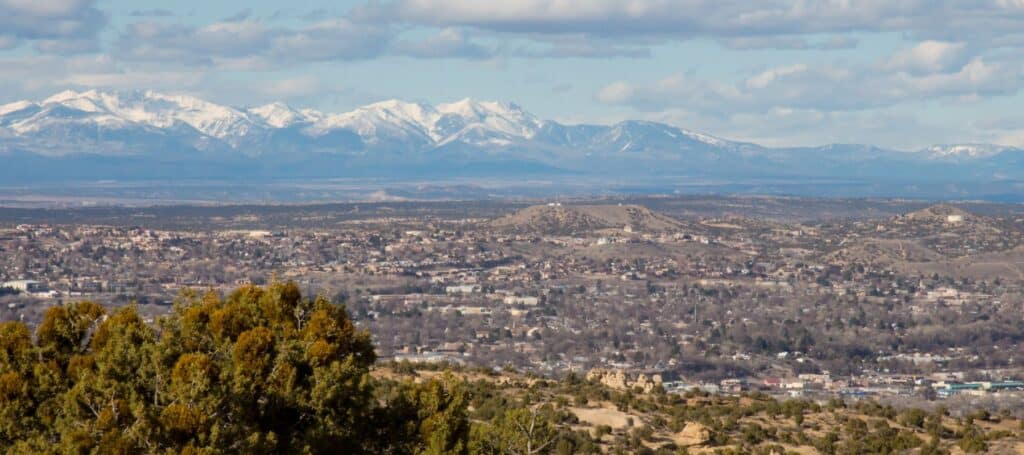 farmingotn new mexico aerial view