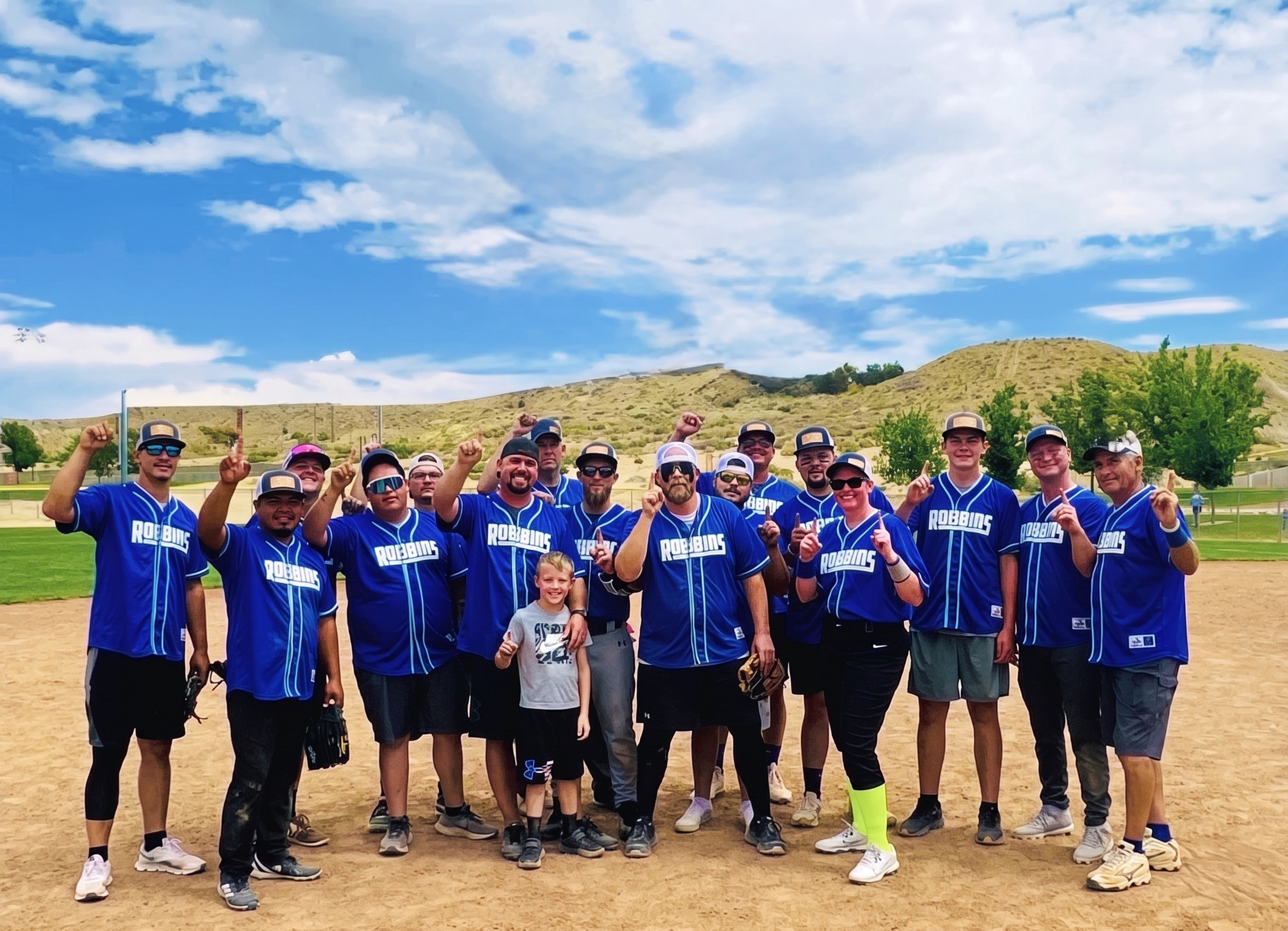 The tean at Robbins Heating and Cooling at The Giveback Classic by Robbins